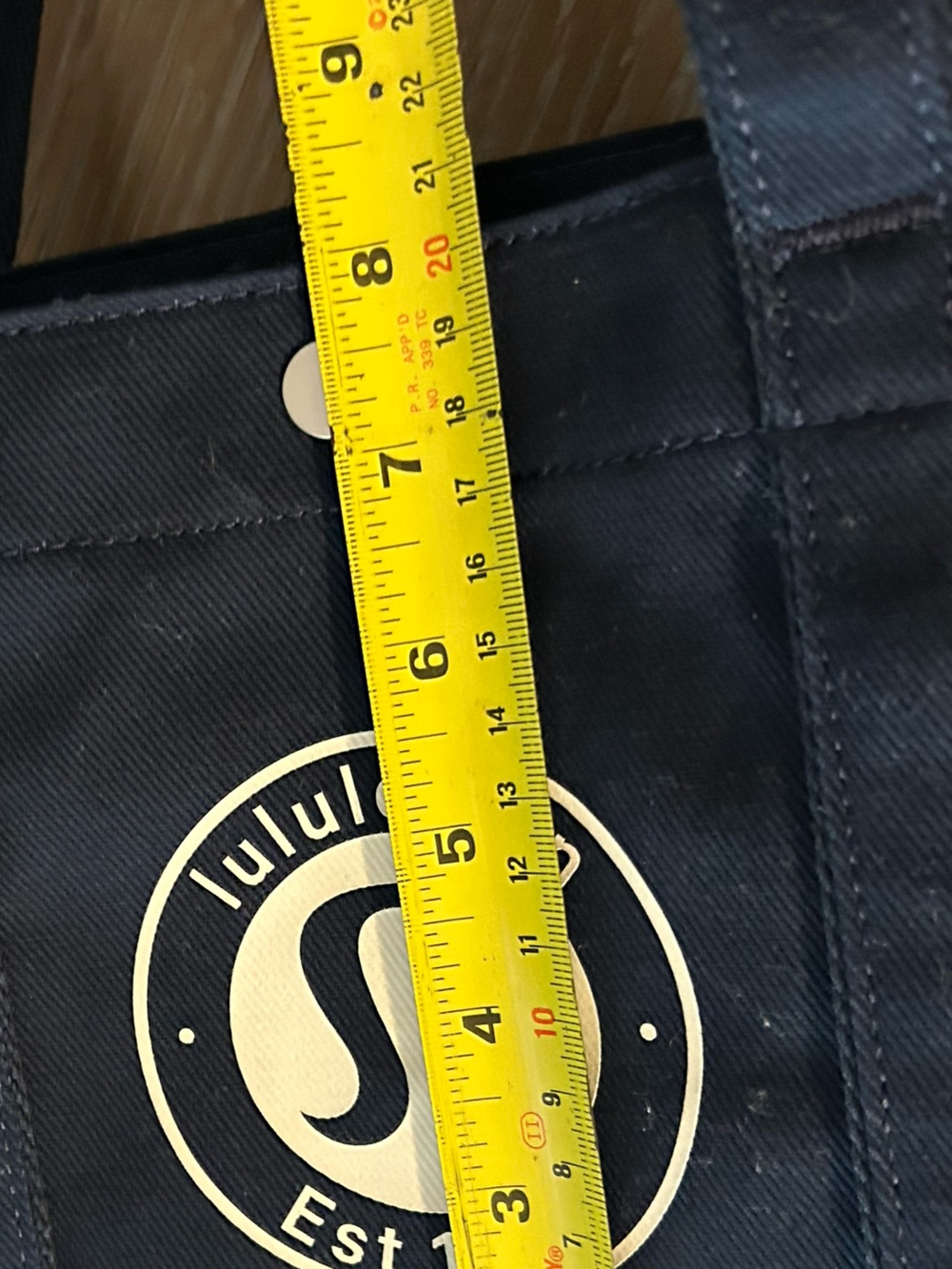lululemon athletica True Navy Canvas Tote with Interior Pockets - Picture 7 of 7
